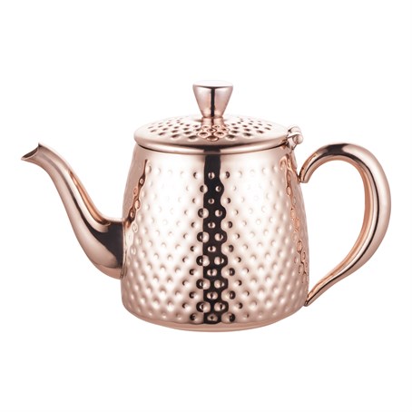 Café Ole Sandringham 18oz Teapot, Hammer Copper